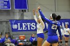 Volleyball vs Emerson  Wheaton College Women's Volleyball vs Emerson College. - Photo by Keith Nordstrom : Wheaton, Volleyball, VB2019